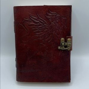 Handmade leather journal